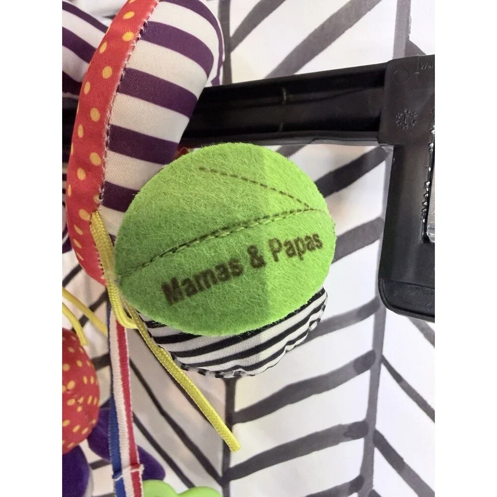 Mamas & Papas Multicolor Hanging Rattles Car Seat Wrap Hanger Baby Toy 6041